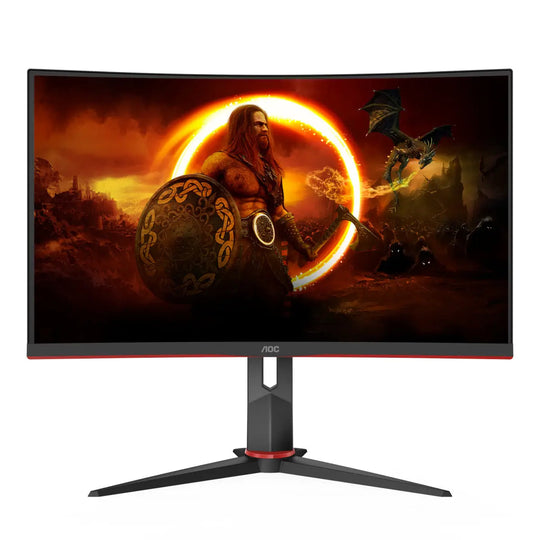 AOC CQ27G2S/BK 27" Curved 2560 x 1440 HDR10 165Hz Gaming Monitor - Hardware Hunt