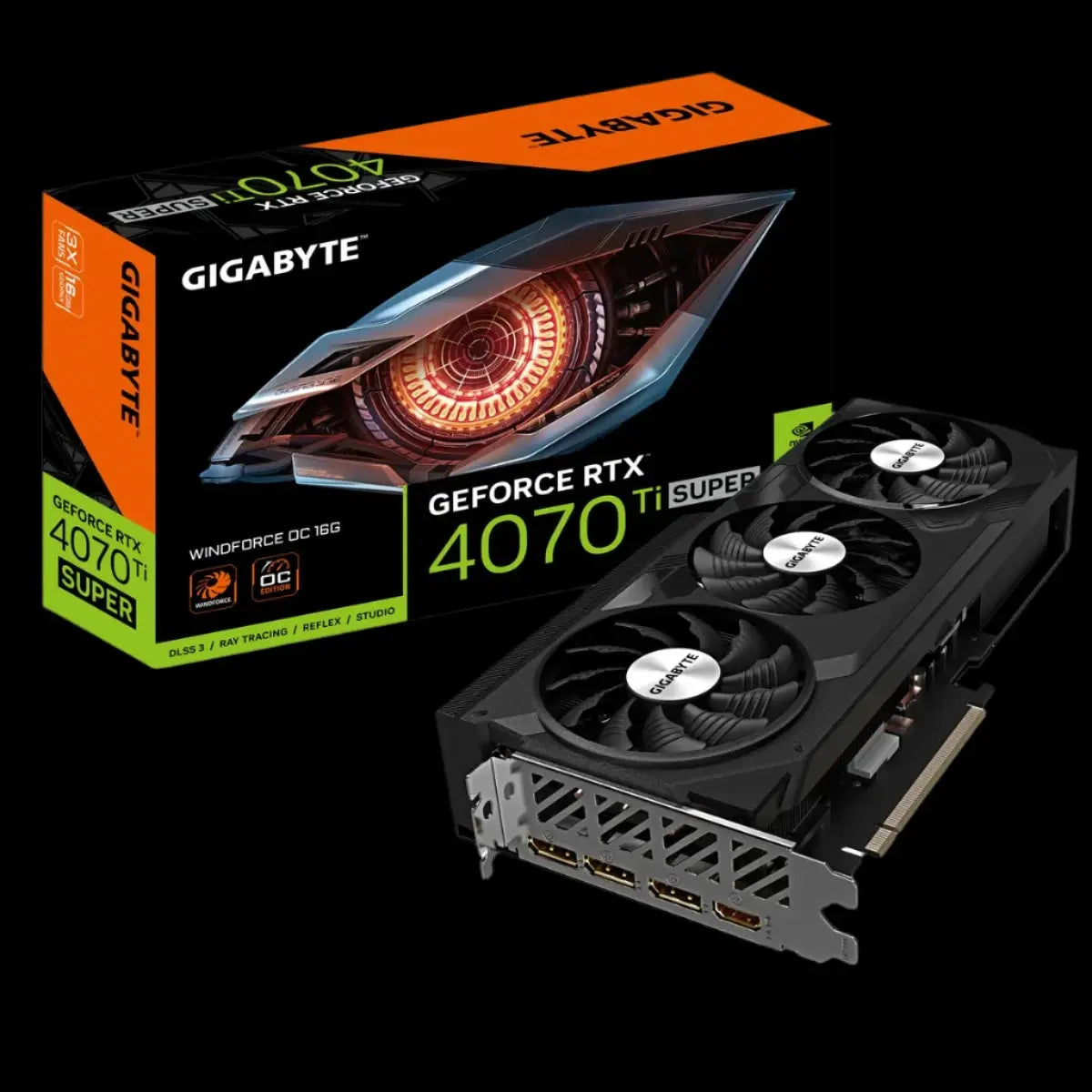 Gigabyte GeForce RTX 4070 Ti SUPER WINDFORCE OC 16GB GDDR6X Graphics Card - Hardware Hunt