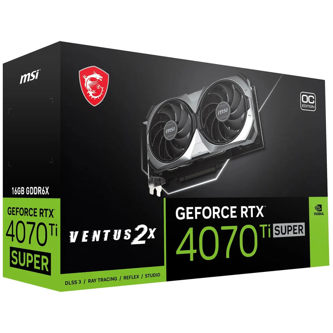 MSI NVIDIA GeForce RTX 4070 Ti SUPER 16GB VENTUS 2X OC Graphics Card - Hardware Hunt