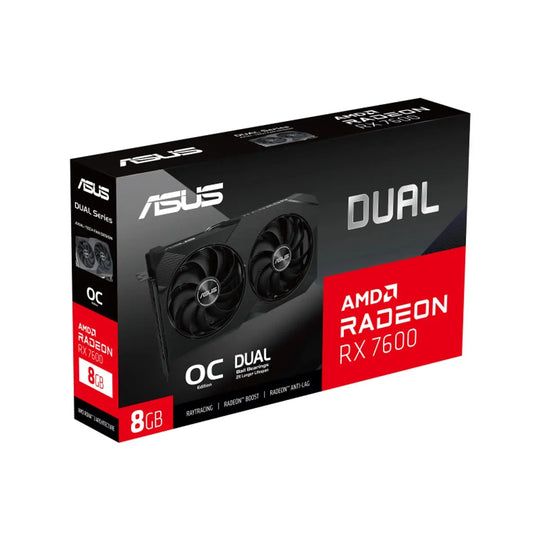 ASUS AMD Radeon RX 7600 DUAL OC V2 8GB Graphics Card - Hardware Hunt