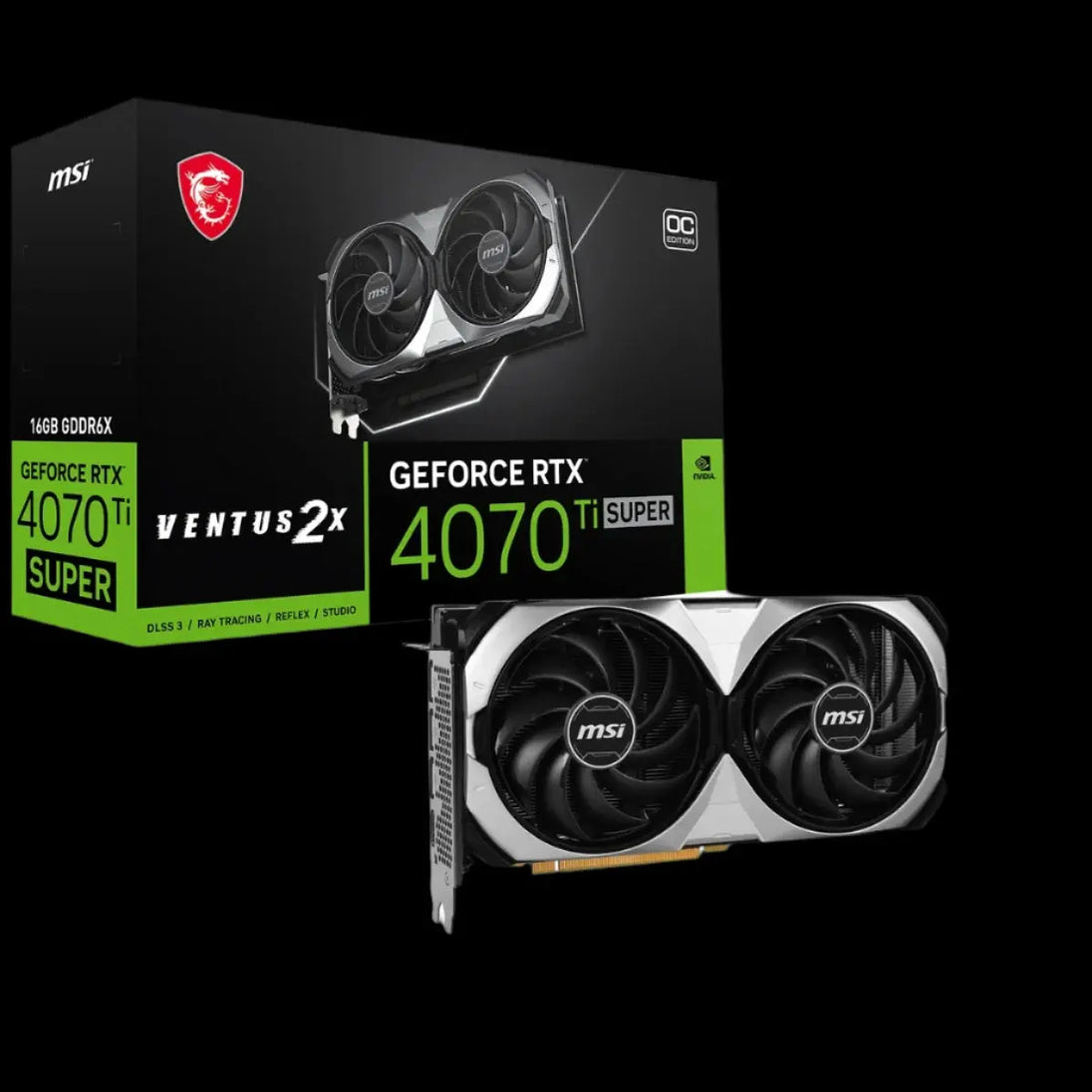 MSI NVIDIA GeForce RTX 4070 Ti SUPER 16GB VENTUS 2X OC Graphics Card - Hardware Hunt