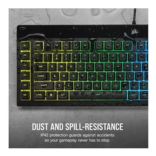 Corsair K55 RGB PRO Membrane Gaming Keyboard, USB, 5-Zone RGB, 12-Key Rollover, Anti-Ghosting, 6 Macros, IP42 - Hardware Hunt