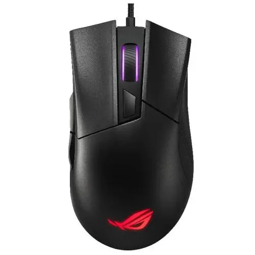 Asus ROG Gladius II Core Gaming Mouse, 200-6200 DPI, Lightweight, Ergonomic, RGB Lighting - Hardware Hunt