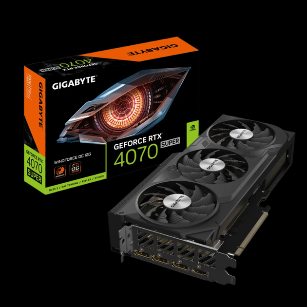 Gigabyte GeForce RTX 4070 SUPER WINDFORCE OC 12 GB Graphics Card