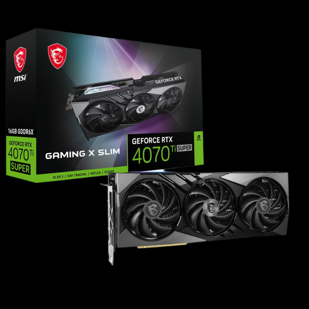 MSI GeForce RTX 4070 Ti SUPER  GAMING X SLIM NVIDIA 16 GB Graphics Card