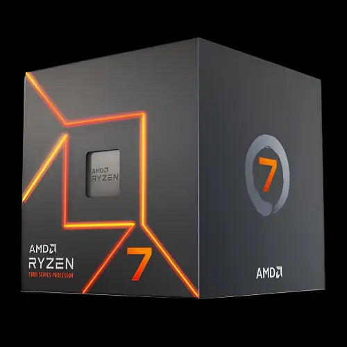 AMD Ryzen 7 7700 AM5 CPU w/ Wraith Prism RGB Cooler