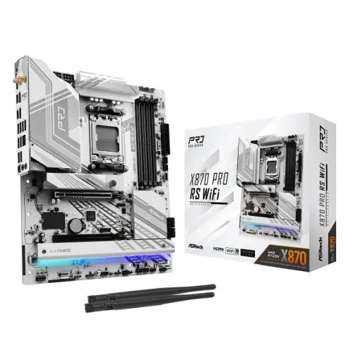 Asrock X870 PRO RS WIFI AMD AM5 ATX Motherboard with DDR5, Wi-Fi 7, PCIe 5.0, and RGB - Hardware Hunt