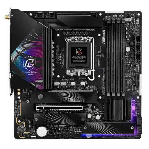 ASRock Z890M Riptide WiFi Micro ATX Motherboard LGA 1851 Intel Socket - Hardware Hunt