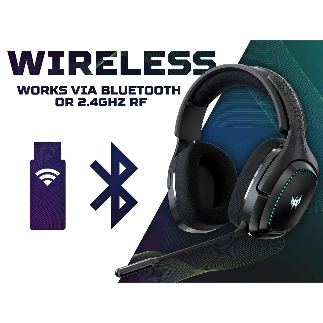 Acer Predator Galea 550 Wireless Gaming Headset For PS5, Xbox & PC 