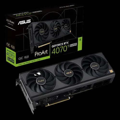 Asus ProArt RTX4070 Ti SUPER OC, 16GB DDR6X Graphic Card