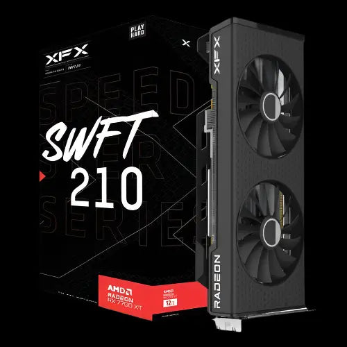 XFX RX 7700 XT Speedster SWFT 210 Core, 12GB GDDR6 Graphics Card