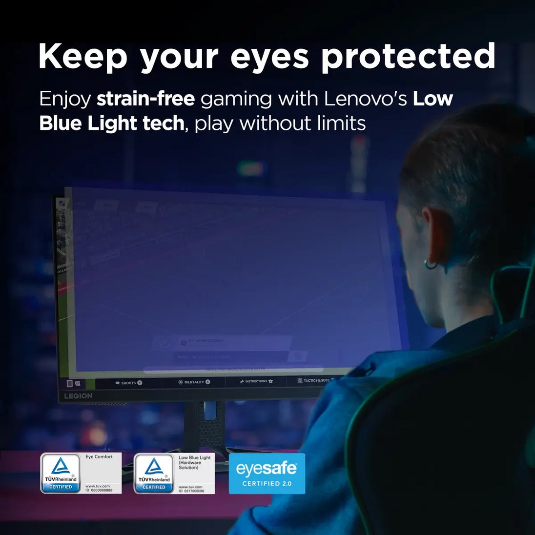 Lenovo Legion R25f-30 Gaming Monitor | 24.5" Full HD, 240Hz, HDR10 