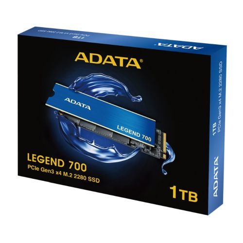 ADATA 1TB Legend 700 M.2 NVMe SSD, M.2 2280, PCIe Gen3, 3D NAND, R/W 2000/1600 MB/s, Heatsink - Hardware Hunt