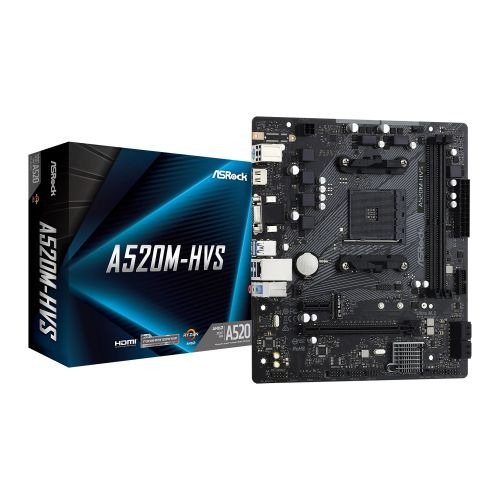 Asrock A520M-HVS, AMD A520, AM4, Micro ATX, 2 DDR4, VGA, HDMI, M.2 - Hardware Hunt